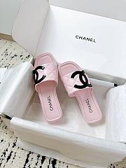 Colestore Chanel Pink Flat Slides  - 6