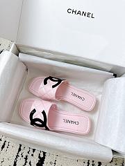 Colestore Chanel Pink Flat Slides  - 5