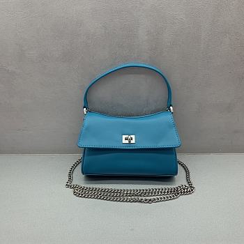 Colestore Balenciaga Rodeo Bag With Chain Nano in Blue 18x12x4.5cm