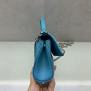 Colestore Balenciaga Rodeo Bag With Chain Nano in Blue 18x12x4.5cm - 6