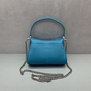 Colestore Balenciaga Rodeo Bag With Chain Nano in Blue 18x12x4.5cm - 5