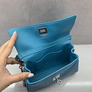 Colestore Balenciaga Rodeo Bag With Chain Nano in Blue 18x12x4.5cm - 2