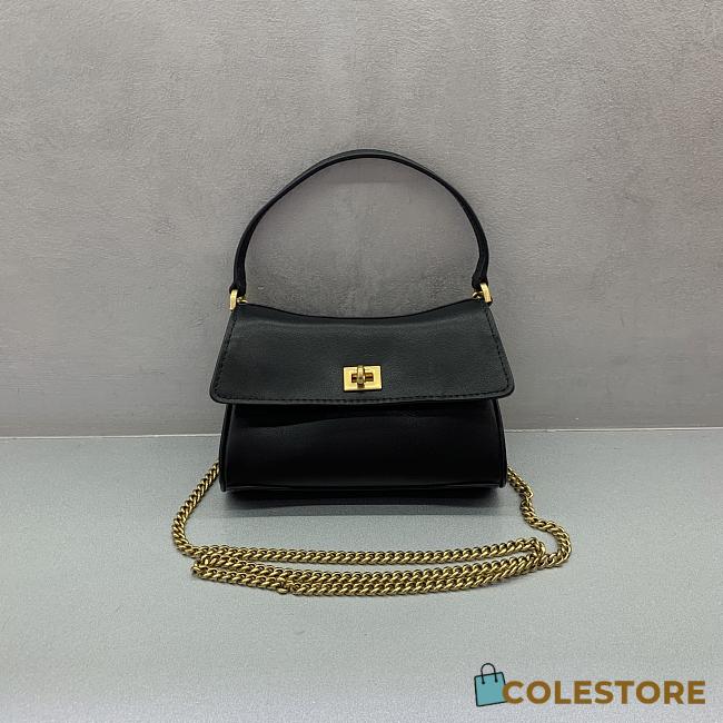 Colestore Balenciaga Rodeo Bag With Chain Nano in Black 18x12x4.5cm - 1