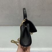 Colestore Balenciaga Rodeo Bag With Chain Nano in Black 18x12x4.5cm - 5