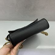 Colestore Balenciaga Rodeo Bag With Chain Nano in Black 18x12x4.5cm - 4