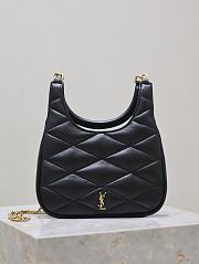 Colestore YSL Saint Laurent Sade Hobo In Lambskin Black 19x21x4cm - 1
