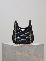 Colestore YSL Saint Laurent Sade Hobo In Lambskin Black 19x21x4cm - 6