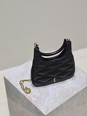 Colestore YSL Saint Laurent Sade Hobo In Lambskin Black 19x21x4cm - 4