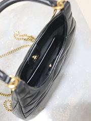 Colestore YSL Saint Laurent Sade Hobo In Lambskin Black 19x21x4cm - 2