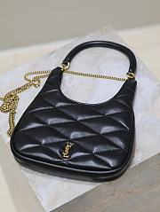 Colestore YSL Saint Laurent Sade Hobo In Lambskin Black 19x21x4cm - 3