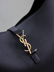 Colestore YSL Saint Laurent Le 5 A 7 Hobo Bag in Grained Leather Black 26×31.5×13.5cm - 4