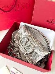 Colestore Valentino Small Locò Rhinestones 'Silver' 19x10.5x5cm - 4