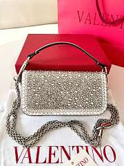 Colestore Valentino Small Locò Rhinestones 'Silver' 19x10.5x5cm - 3
