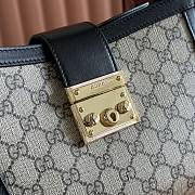 Colestore Gucci Padlock Small GG Shoulder GG Supreme Black 25.5x17.5x10cm - 3