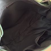 Colestore Gucci Nylon Leather Hobo Shoulder Bag Green 36x36x10cm - 5