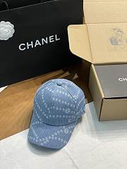 Colestore Chanel Cap Printed Washed Denim Light Blue/Blue - 5