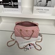Colestore Chanel Boston Pink Bag 11.5×18.5×11cm - 5