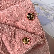 Colestore Chanel 22 Small Denim Pattern Pink Bag 39×42×8cm - 3