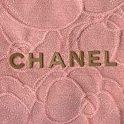 Colestore Chanel 22 Small Denim Pattern Pink Bag 39×42×8cm - 2