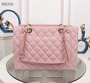 Colestore Chanel Women Shoulder bags Grand Shopping Tote Pink Leather 24x33x13cm - 4