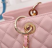 Colestore Chanel Women Shoulder bags Grand Shopping Tote Pink Leather 24x33x13cm - 2