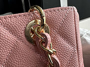 Colestore Chanel Pink Quilted Caviar Leather Petite Shopping Tote 24x25.5x5cm - 2