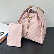 Colestore Chanel 25 Medium Handbag Grained Calfskin & Gold-Tone Metal Pink 40x30x15cm - 5