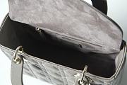 Colestore Dior Medium Lady Dior Lambskin Cannage Bag 'Brown' 24x20x11cm - 4