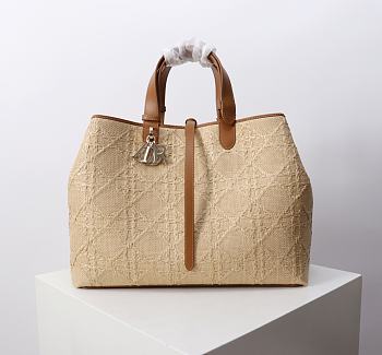 Colestore Dior Large Toujours Bag Natural Cannage Raffia 37 x 27 x 21cm