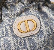 Colestore Dior 30 Montaigne Mini Bucket Bag with Drawstring Blue Dior Oblique 16 x 18.5 x 13cm - 2