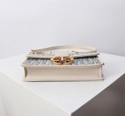 Colestore Dior 30 Montaigne Top Handle Bag Blue Dior Oblique  20×10×4cm - 5