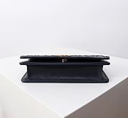 Colestore Dior 30 Montaigne Cigale Pouch with Chain Blue Dior Oblique Jacquard 20.5×11×5cm - 6