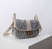 Colestore Dior Medium 30 Montaigne Satchel Bag Blue Dior Oblique 24 x 17 x 9 cm - 4