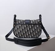 Colestore Dior Medium 30 Montaigne Satchel Bag Blue Dior Oblique Jacquard  24 x 17 x 9 cm - 3