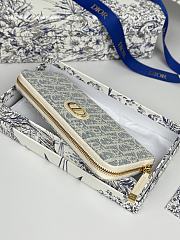 Colestore Dior 30 Montaigne Voyageur Slim Wallet Light Blue 19.5.×10.5×3cm - 5