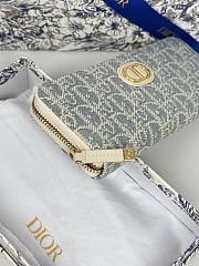 Colestore Dior 30 Montaigne Voyageur Slim Wallet Light Blue 19.5.×10.5×3cm - 2