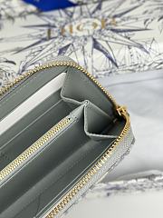 Colestore Dior 30 Montaigne Voyageur Long Wallet Blue Dior Oblique 19.5.×10.5×3cm - 6