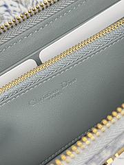 Colestore Dior 30 Montaigne Voyageur Long Wallet Blue Dior Oblique 19.5.×10.5×3cm - 3
