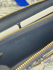 Colestore Dior 30 Montaigne Voyageur Long Wallet Blue Dior Oblique Jacquard 19.5.×10.5×3cm - 3