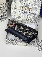 Colestore Dior Saddle Lotus Wallet Blue Dior Oblique 10.5 x 7cm - 5