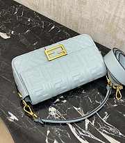 Colestore Fendi Baguette in Baby Blue 26×15×6cm - 6