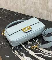 Colestore Fendi Baguette in Baby Blue 26×15×6cm - 5