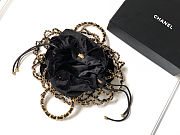 Colestore Chanel CC Coco Mark Net Bag Black Suede 8x42x3cm - 6