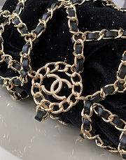 Colestore Chanel CC Coco Mark Net Bag Black Suede 8x42x3cm - 2