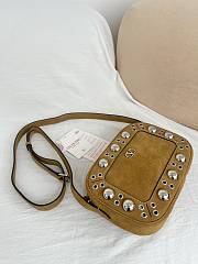 Colestore Valentino Garavani Nellcôte Suede Shoulder Bag Havana Beige 23x16x6cm - 3