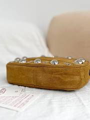 Colestore Valentino Garavani Nellcôte Suede Shoulder Bag Havana Beige 23x16x6cm - 4