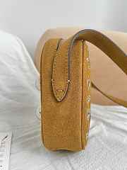 Colestore Valentino Garavani Nellcôte Suede Shoulder Bag Havana Beige 23x16x6cm - 5