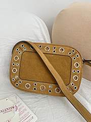 Colestore Valentino Garavani Nellcôte Suede Shoulder Bag Havana Beige 23x16x6cm - 6
