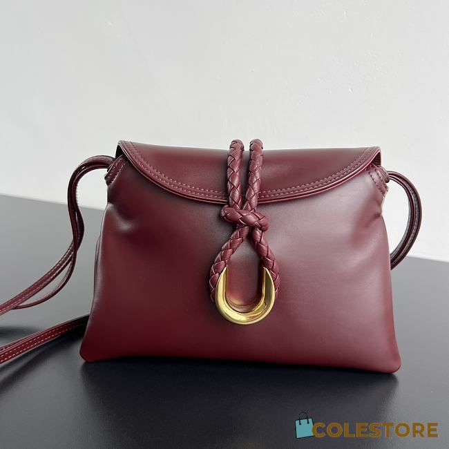 Colestore Bottega Veneta Baby Liberta Burgundy 24x15.5x5cm - 1