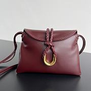 Colestore Bottega Veneta Baby Liberta Burgundy 24x15.5x5cm - 1
